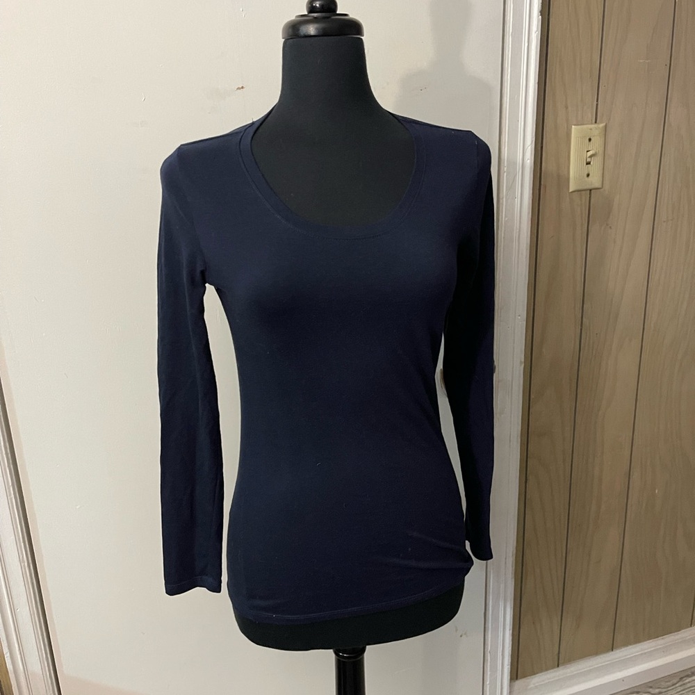 No Boundaries Dark Blue Long Sleeve Tee